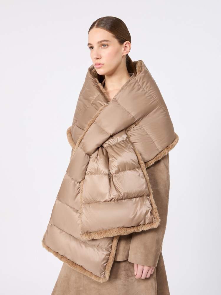 Water-repellent canvas padded stole - CLAY - Max Mara - 3
