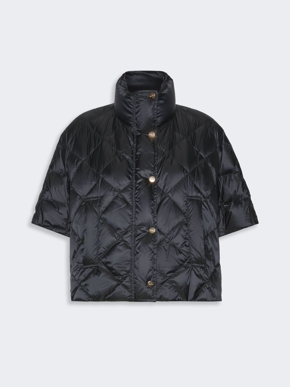 Water-repellent canvas padded cape - BLACK - Max Mara - 5