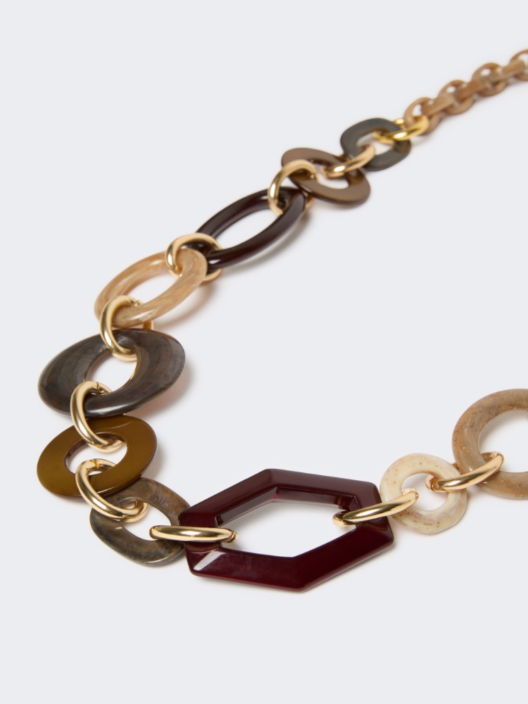 Long resin and metal necklace - CLAY - Max Mara - 2