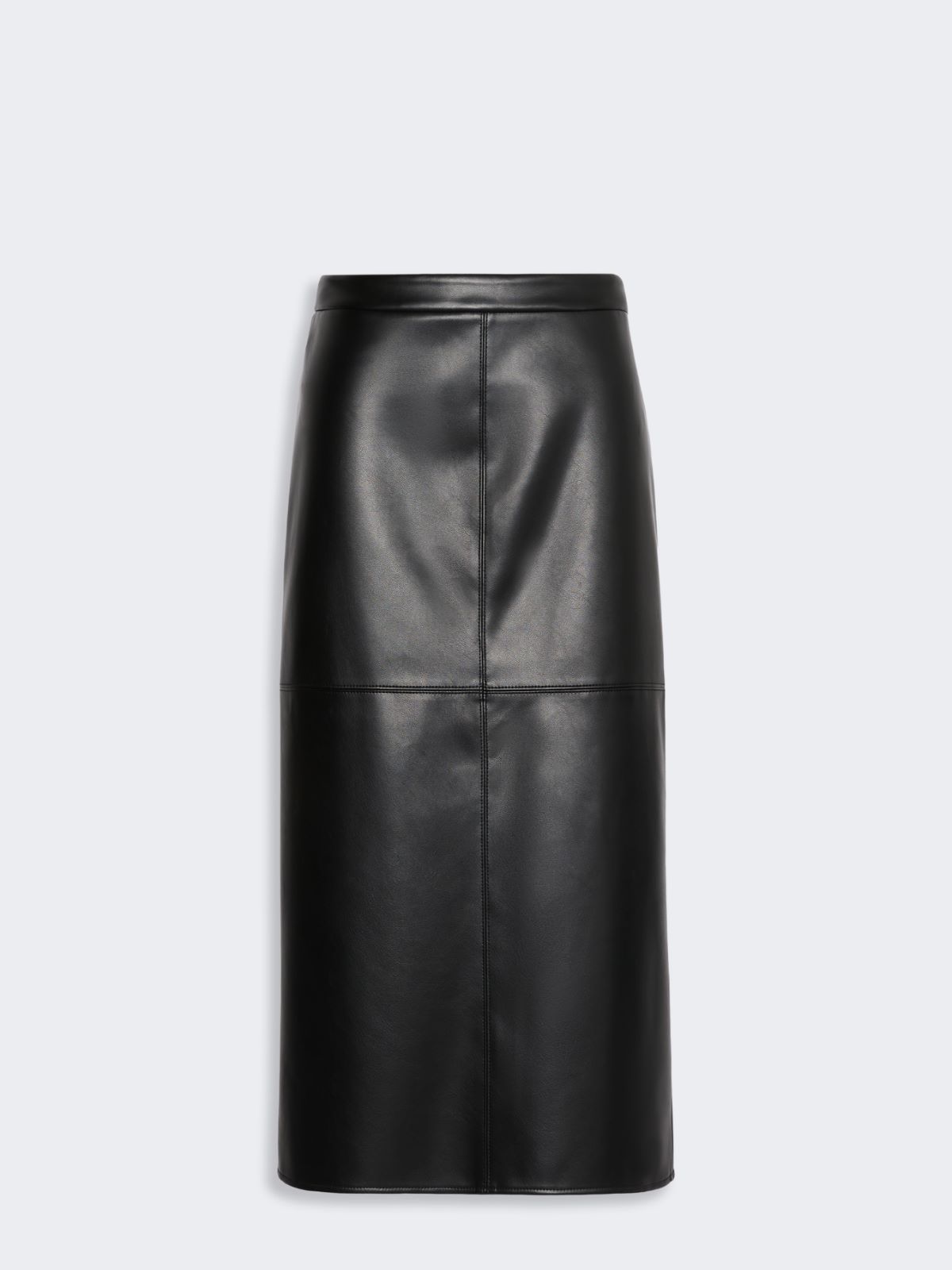 Coated jersey pencil skirt - BLACK - Max Mara - 4
