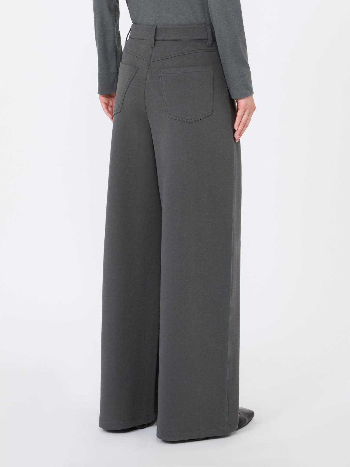 [アルバ] コットン ジャージー パンツ - DARK GREY - Max Mara - 3