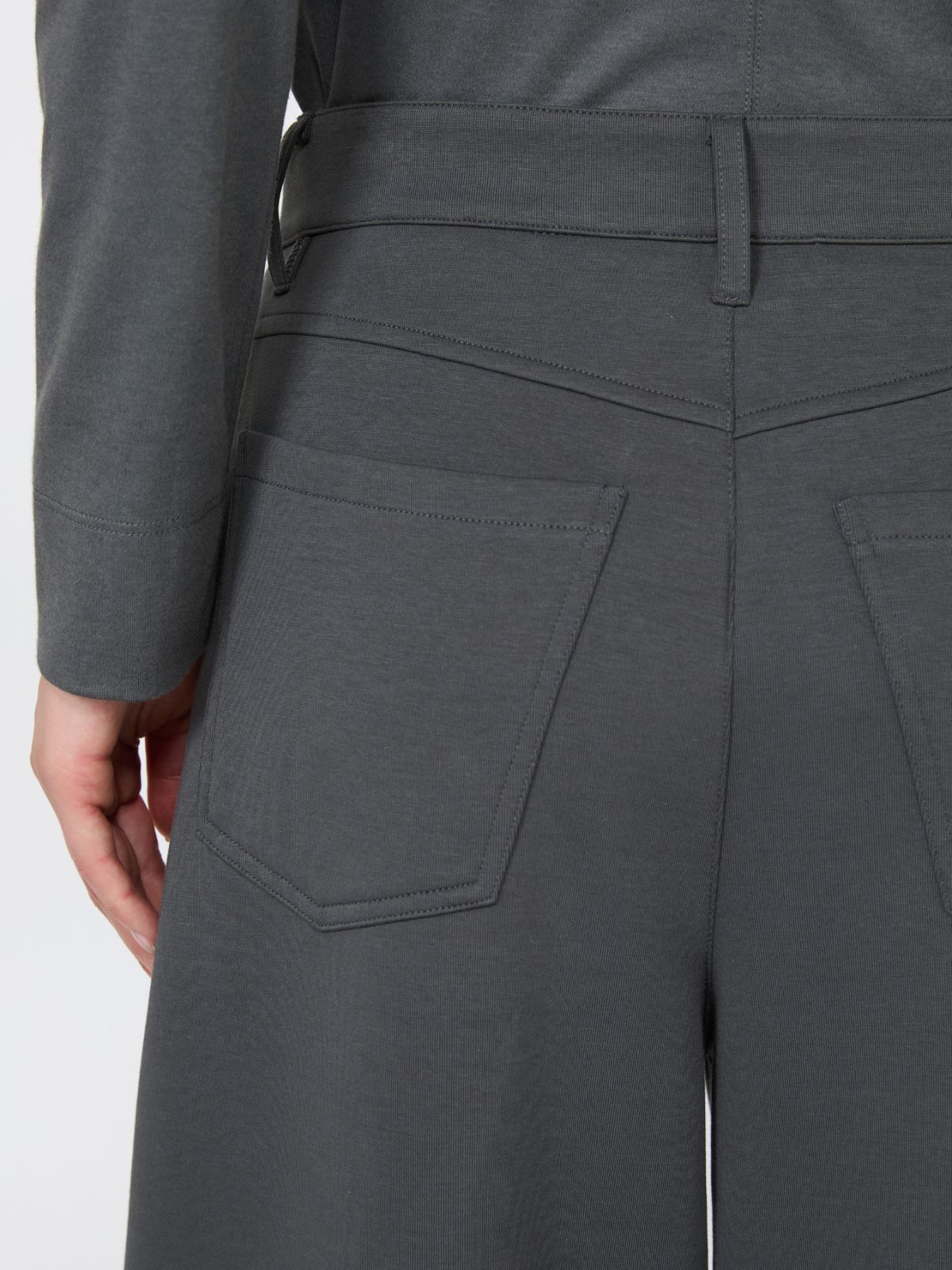 [アルバ] コットン ジャージー パンツ - DARK GREY - Max Mara - 4