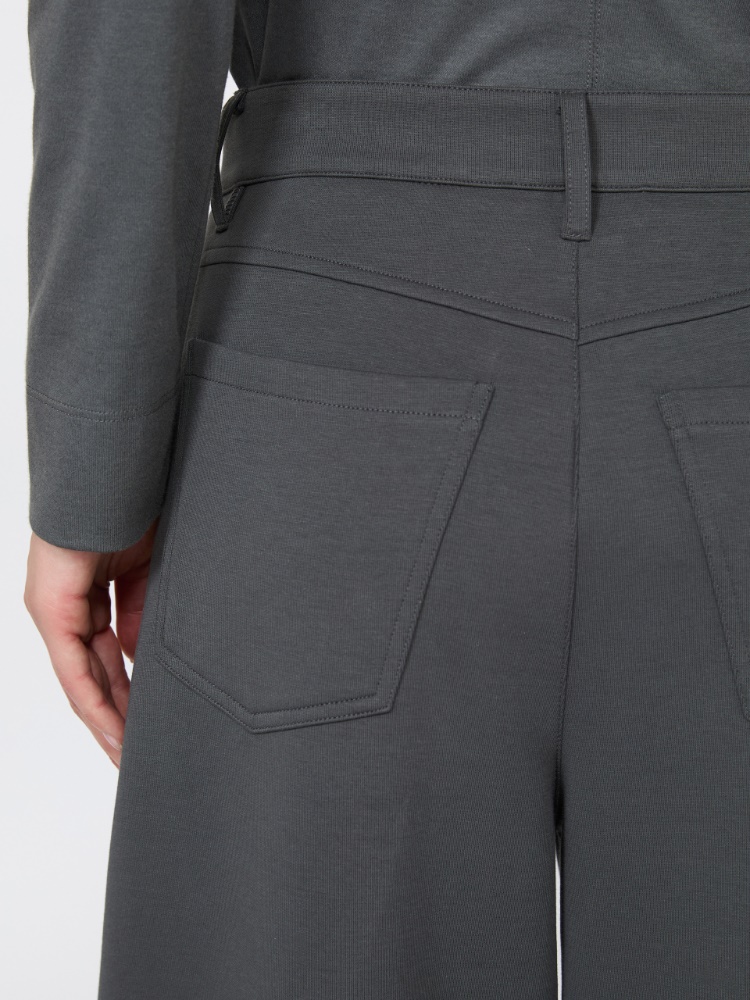 [アルバ] コットン ジャージー パンツ - DARK GREY - Max Mara - 4