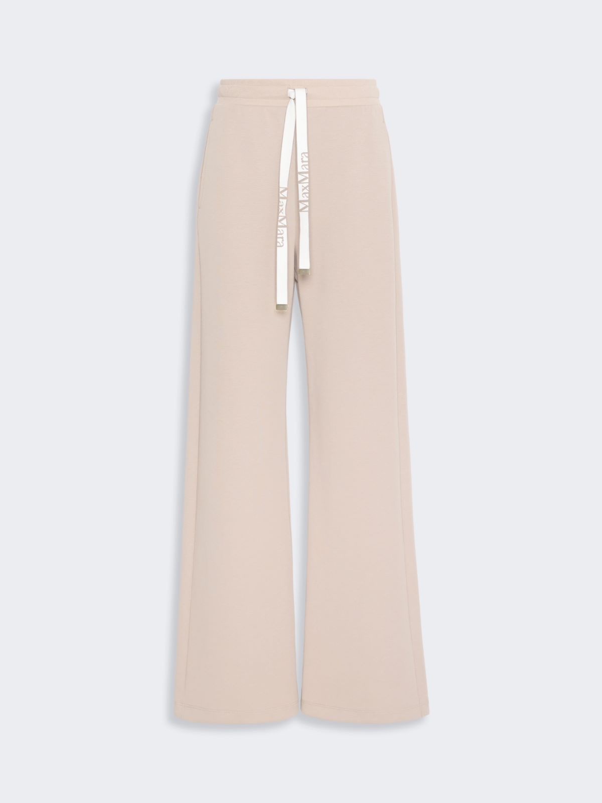 Wide double jersey trousers - BEIGE - Max Mara - 5