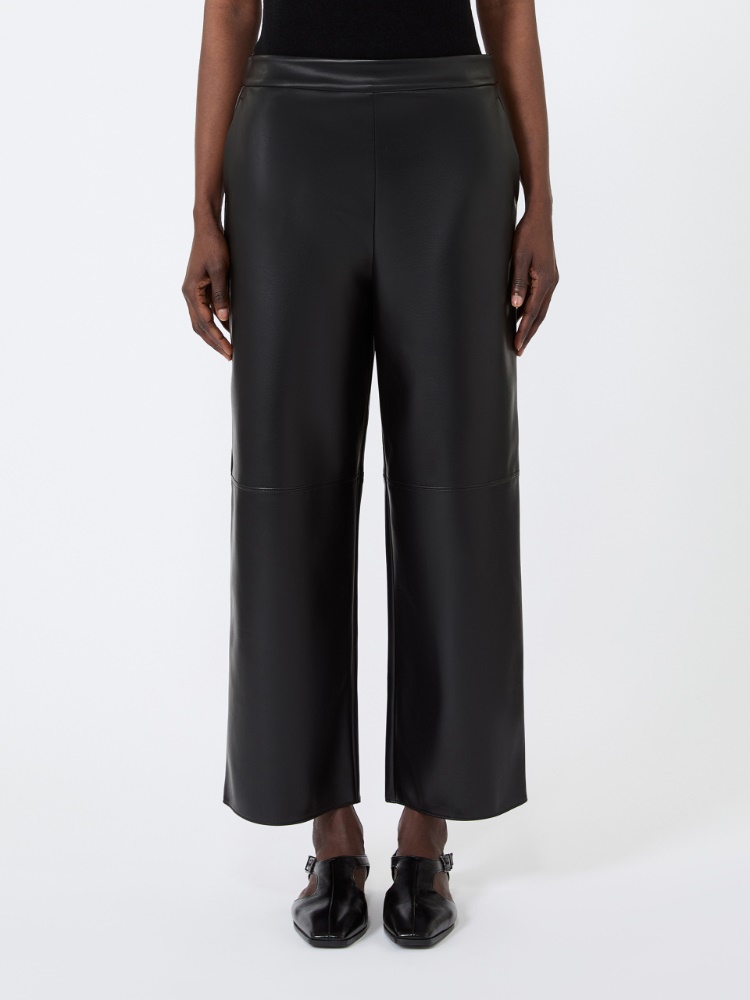 Coated jersey trousers - BLACK - Max Mara - 2