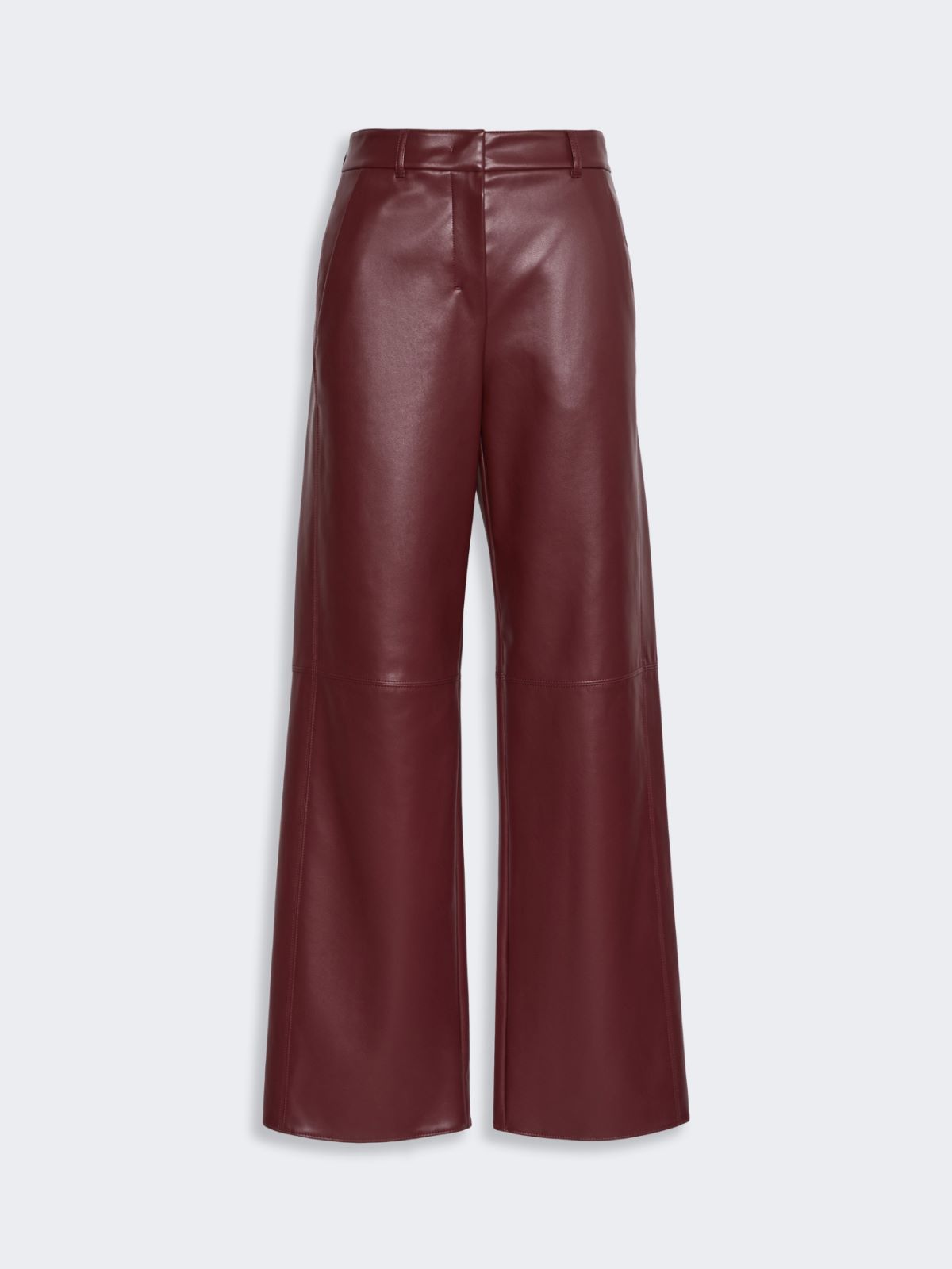 Regular coated jersey trousers - BORDEAUX - Max Mara - 4