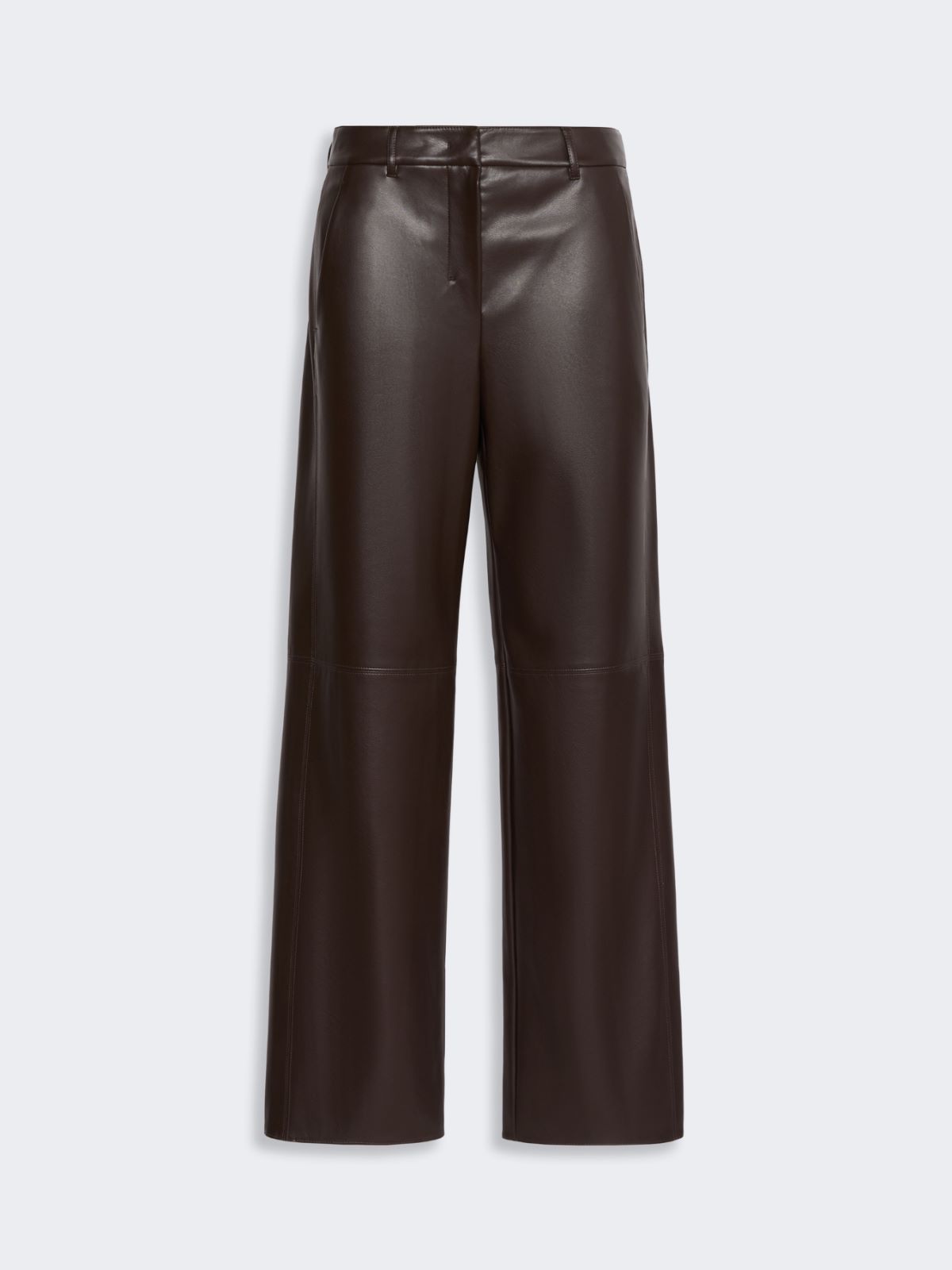 Regular coated jersey trousers - BROWN - Max Mara - 4