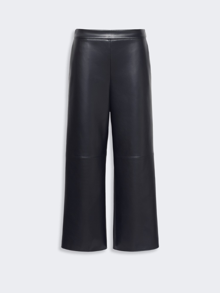 Coated jersey cropped trousers - ULTRAMARINE
