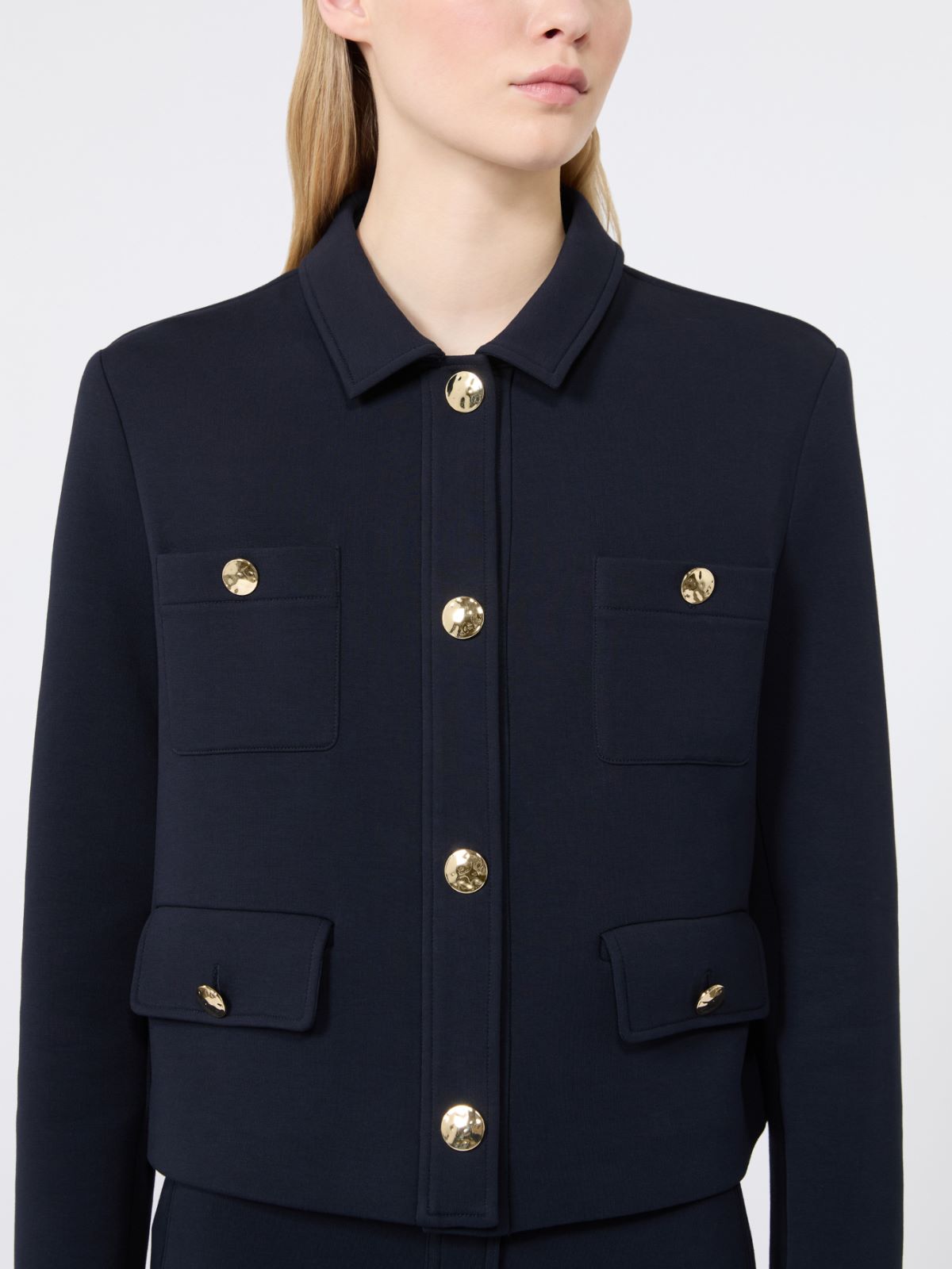 [サバト] スキューバ ジャージー ジャケット - ULTRAMARINE - Max Mara - 4