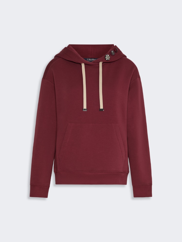Jersey hoodie - BORDEAUX