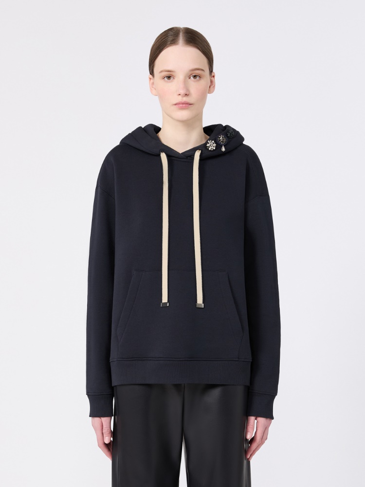 Jersey hoodie - ULTRAMARINE - Max Mara - 2