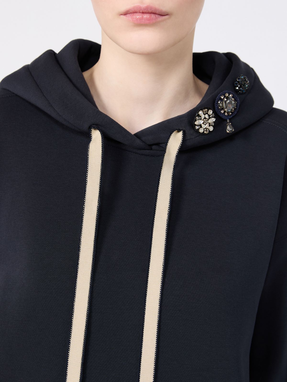 Jersey hoodie - ULTRAMARINE - Max Mara - 4
