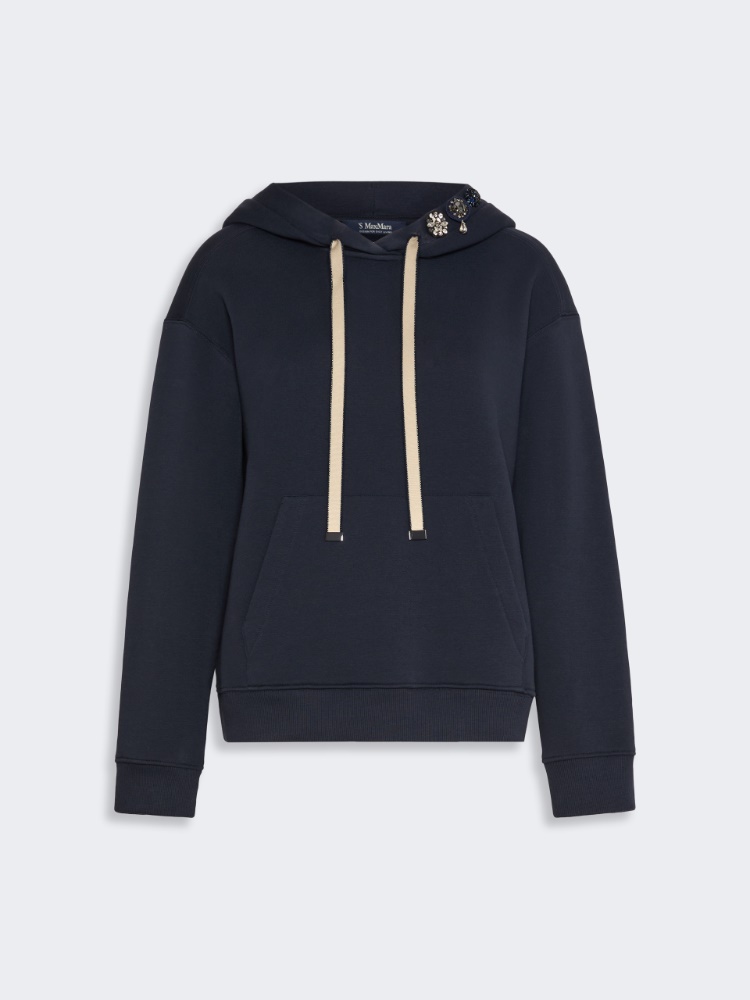 Jersey hoodie - ULTRAMARINE