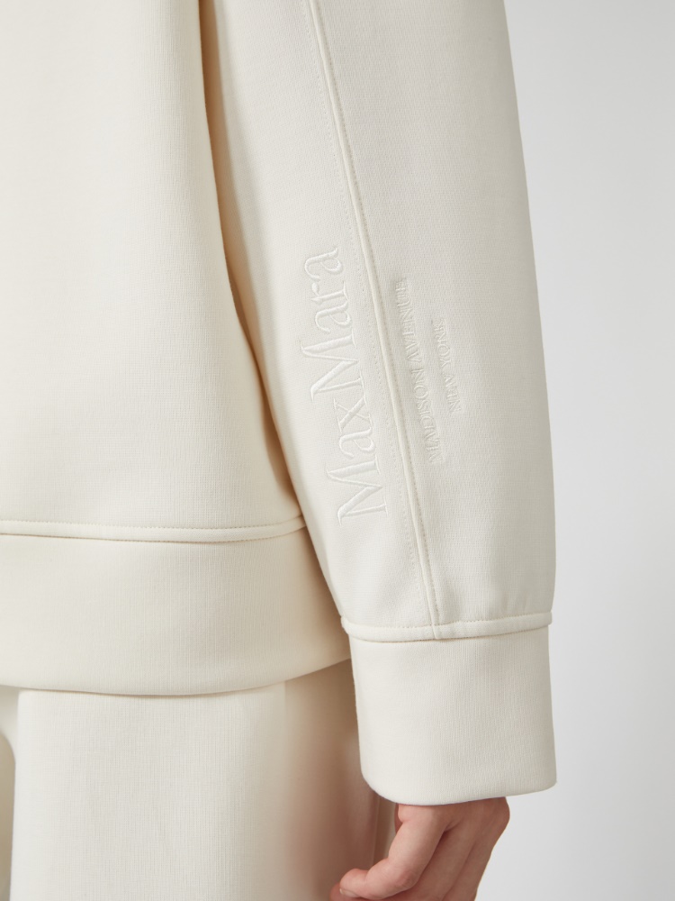 Technical jersey hooded sweatshirt - NATURAL - 4