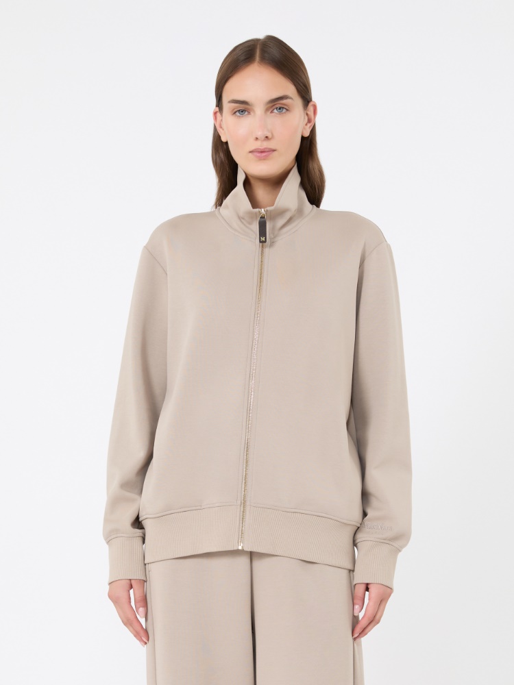 Technical cotton jersey sweatshirt - BEIGE - Max Mara - 2