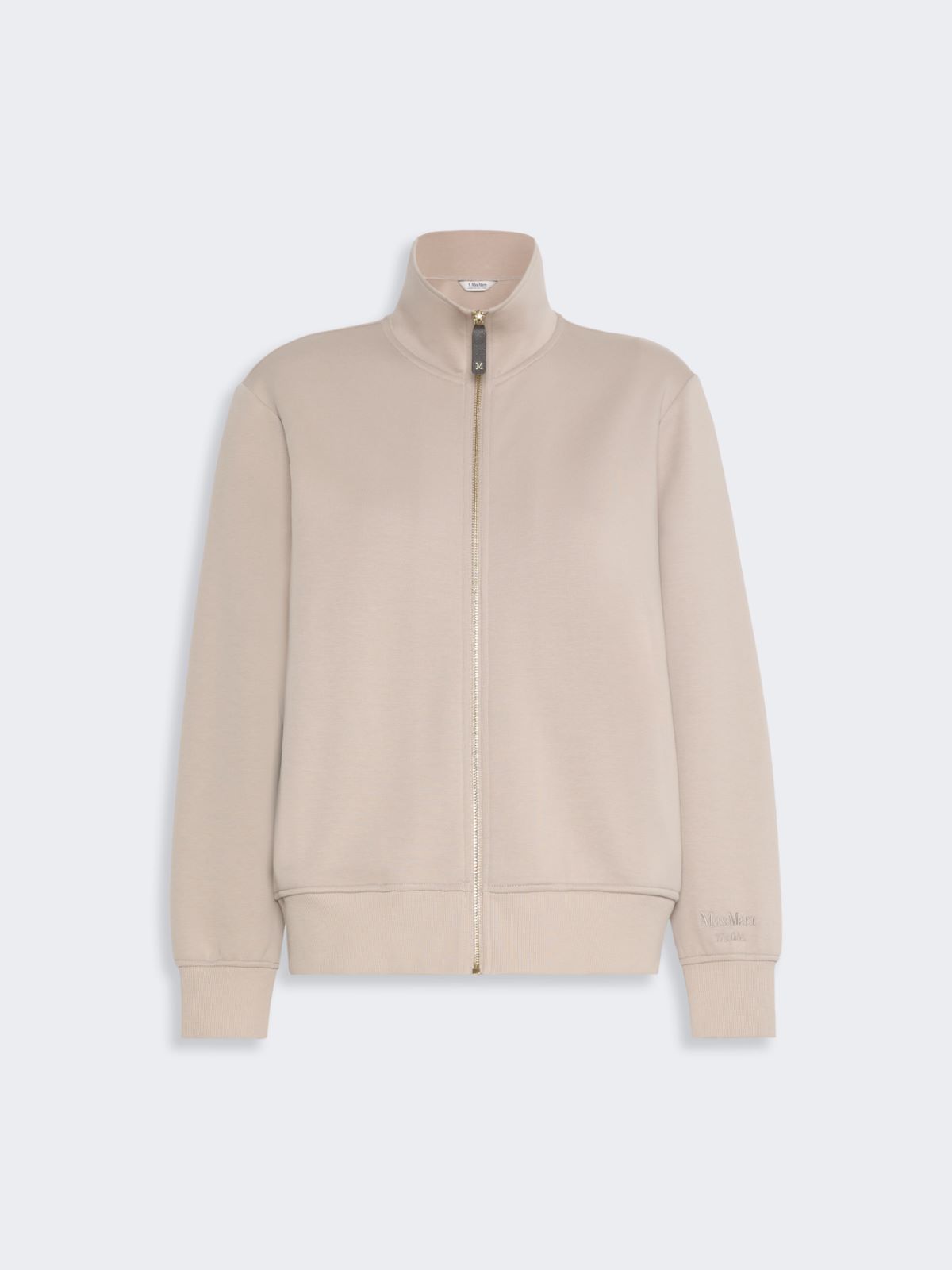 Technical cotton jersey sweatshirt - BEIGE - Max Mara - 6