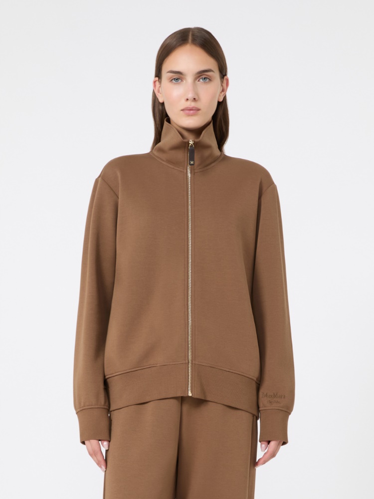 Technical cotton jersey sweatshirt - CAMEL - Max Mara - 2