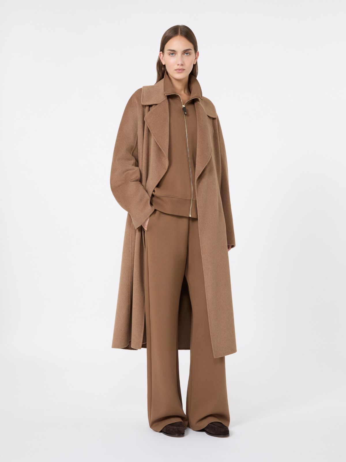 Technical cotton jersey sweatshirt + CAMEL - Max Mara