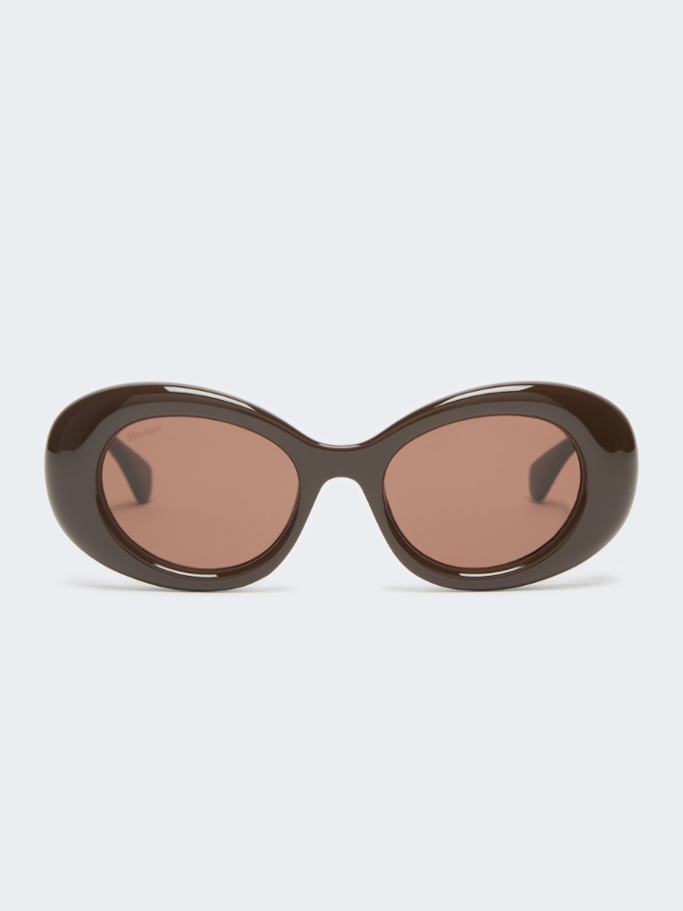 Oval sunglasses - BROWN