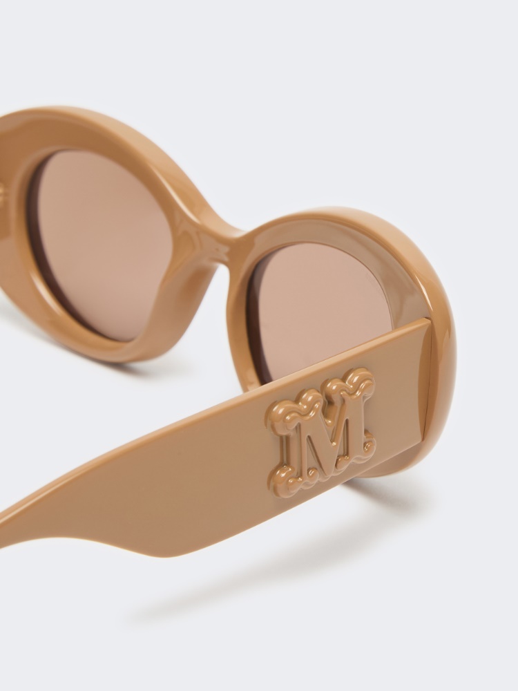 Oval sunglasses - CAMEL