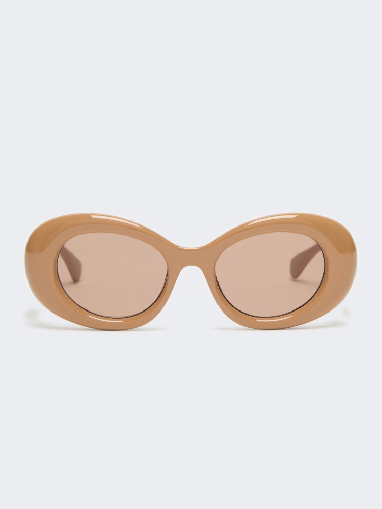 Oval sunglasses - CAMEL