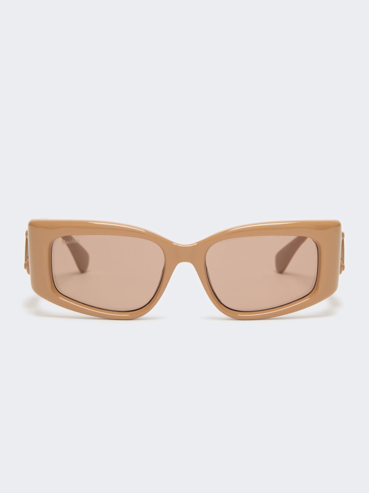 Rectangular sunglasses - CAMEL - Max Mara
