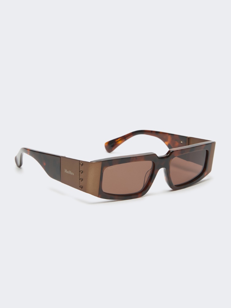 Mask sunglasses - TAWNY BRONZE BROWN - Max Mara - 2