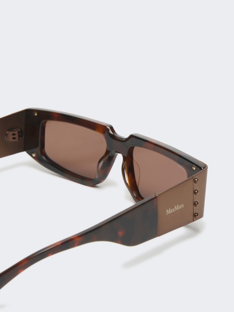 Mask sunglasses - TAWNY BRONZE BROWN - Max Mara - 3