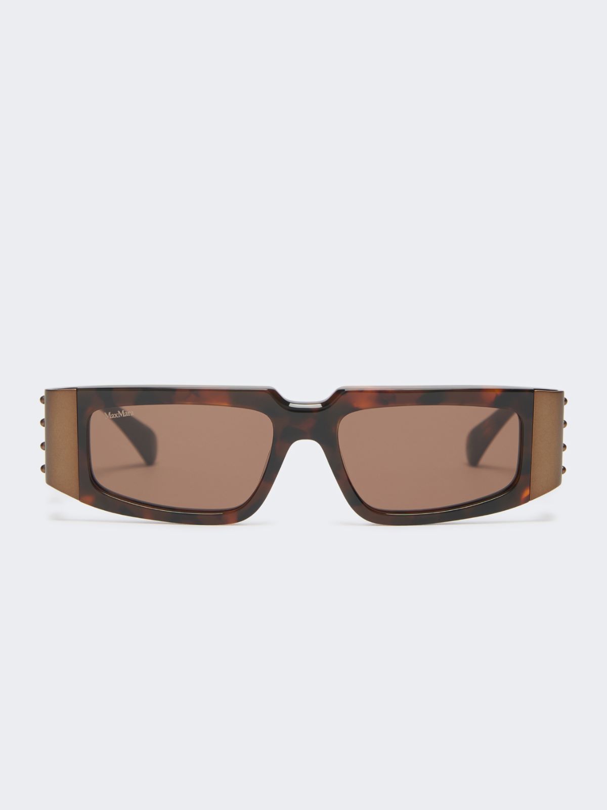 Mask sunglasses - TAWNY BRONZE BROWN - Max Mara