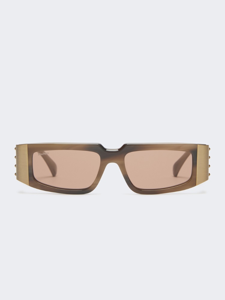 Mask sunglasses - BEIGE SHADED