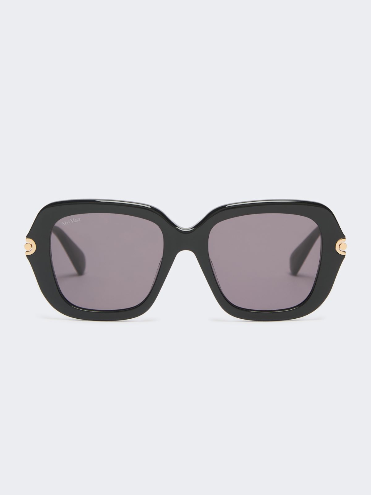 Bold rectangular sunglasses - BLACK - Max Mara