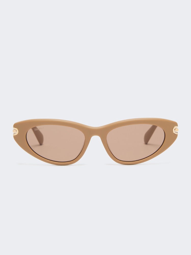 Cat-eye sunglasses - CAMEL