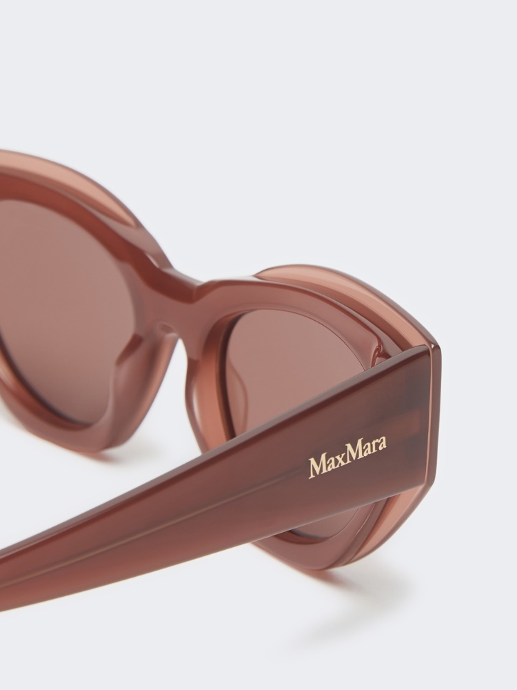 Butterfly sunglasses - DARK RED