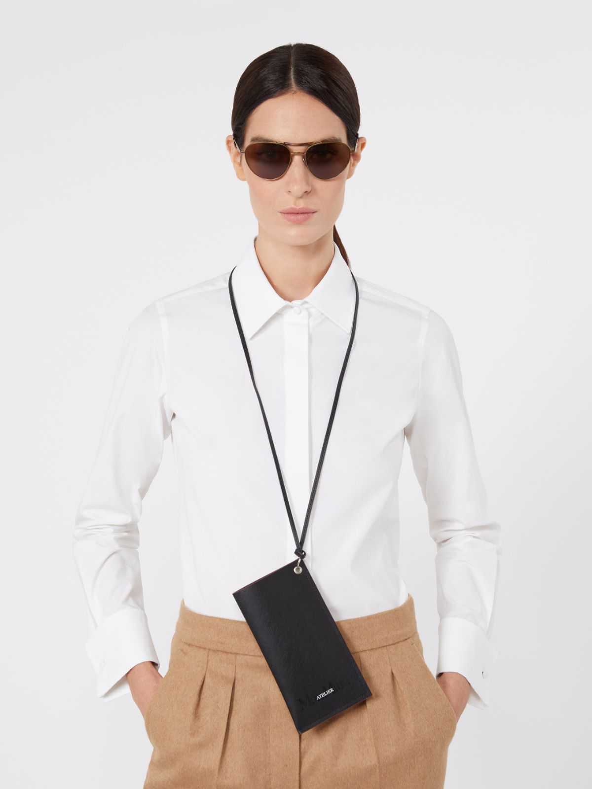 Oval sunglasses - GOLD - Max Mara - 5